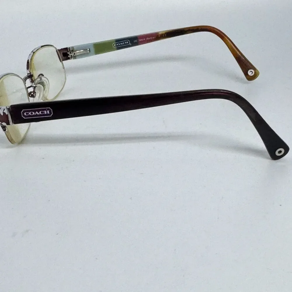 Coach HC‎ 5004 Bettie 9032 Purple 51-16-135 Half Rim Eyeglasses Womens H15982